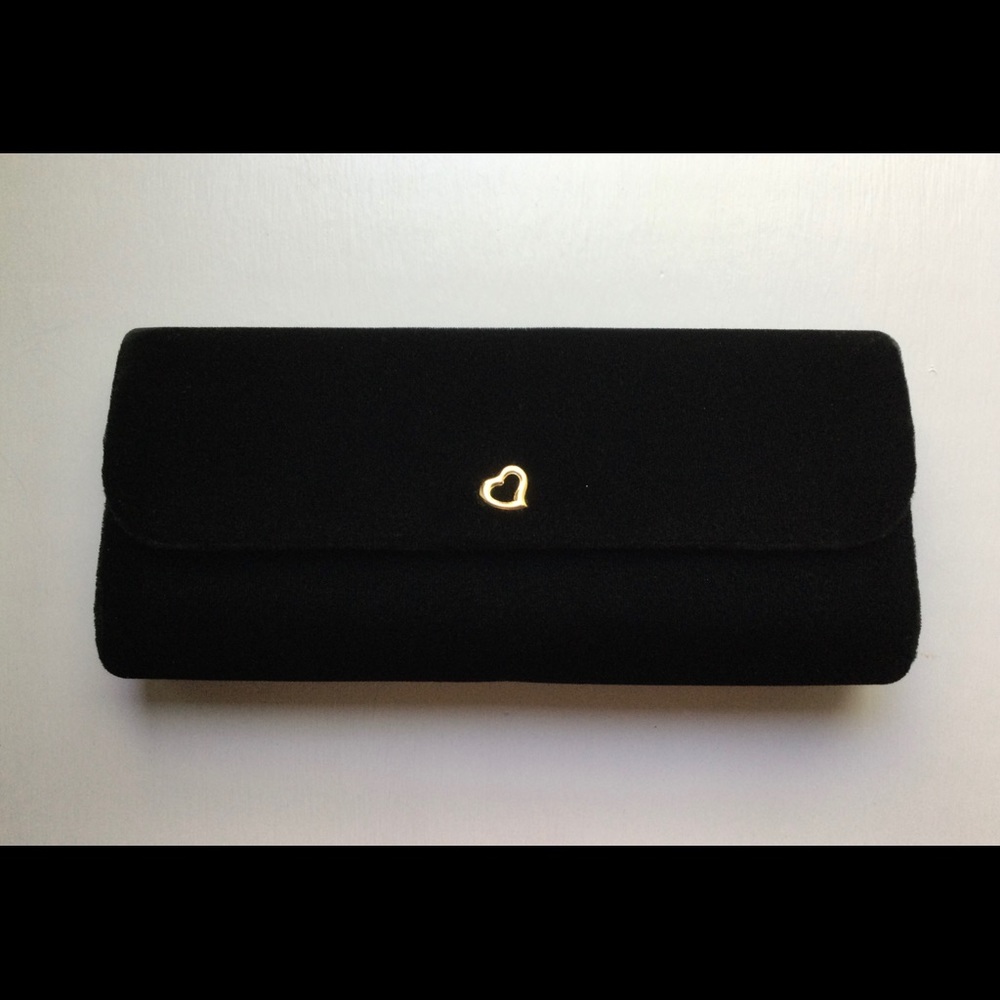 Victoria’s Secret Black Velvet Clutch